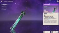 4-star claymore Rainslasher (Image via Sportskeeda Gaming/HoYoverse)